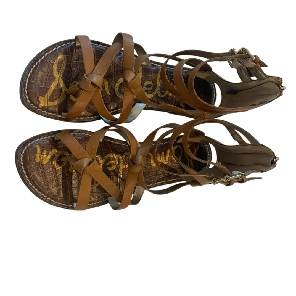 Sam Edelman Tan Strappy Sandals - Picture 1 of 4
